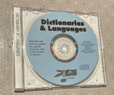 Dictionaries & Languages by Chestnut ~ 1993 ~ CD-ROM - Vintage PC Software - Image 1 of 2