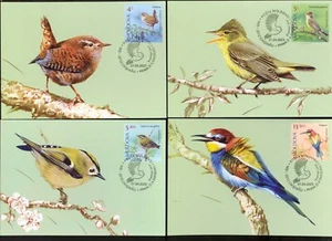 Moldova 2025 International Birds Day Singing Birds 4 Maxicards - Picture 1 of 1