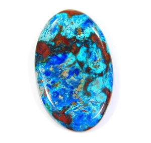 55 Cts Natural Multi Crisocola Ovalado Cabujón Piedras Preciosas Fabricación de Joyas AT=074 - Imagen 1 de 7
