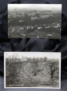 2 alte Fotokarten Bautzen, Stadtansicht, Eierschieben um 1920 - Bild 1 von 5
