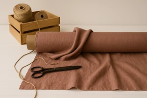 Blast-Off Bronze Linen Blend Fabric by the Yard – Sewing, Curtains & Upholstery - Picture 1 of 10