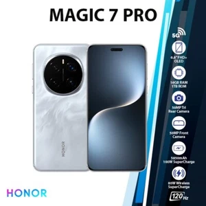 HONOR Magic7 Pro 5G Android Cell Phone (Grey/16GB+1TB/Dual SIM/Unlocked) - Picture 1 of 6