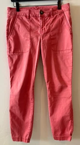 CAbi Nantucket Red 5178 Hutton Jogger Pants Women’s Size 8 - Picture 1 of 10