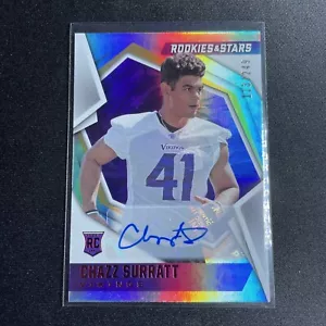 2021 Panini Rookies & Stars CHAZZ SURRATT RED Rookie AUTO /249 Minnesota Vikings - Picture 1 of 2