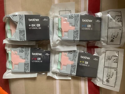 PACK  BROTHER 4 Cartouches Jet d'encre Originale LC-1280XL voir détail - le lot - Photo 1/4