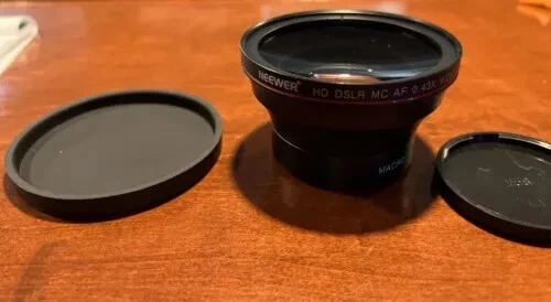 Lente macro gran angular Neewer HD DSLR MC AF 0,43x / sn1822 Foto 1 de 3