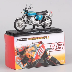 1/24 Scale Tiny Honda CB750 Four 1969 Motorcycle Model Toy Bike Acrylic Box Blue - Picture 1 of 14