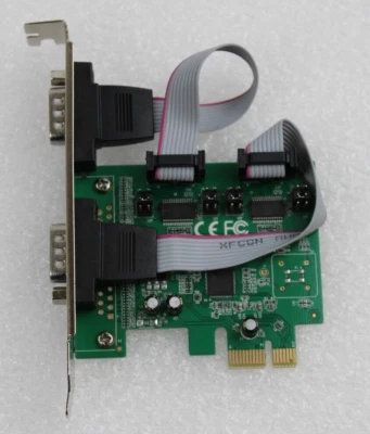 Syba SI-PEX15055 2-Port DB9 Rs-232 Serial PCI-Express X1 Card - Image 1 of 4