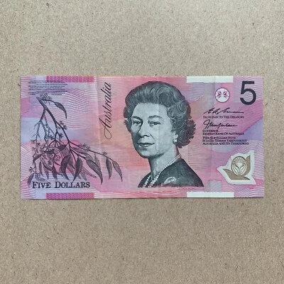 AUSTRALIA 5 DOLLARS P51 1996 POLYMER QUEEN Elizabeth II MONEY Sidney QEII - Image 1 of 3