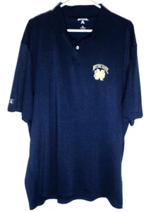 Notre Dame Navy Blue Polo Shirt by Antigua, Size Men's XL - Picture 1 of 10