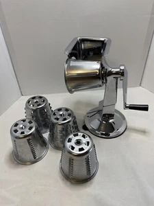 Vintage King Kutter Healthy Gourmet Kitchen Cutter Food Processor Slicer 5 Cones - Picture 1 of 8