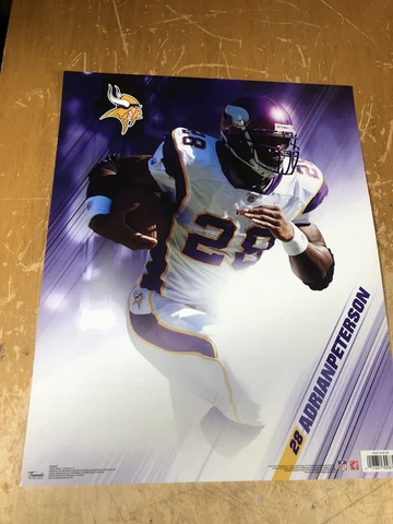 Adrian Peterson AD Minnesota Vikings NFL Football 16x20" Poster Trends 2011 Cover