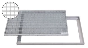 ACO 60x40cm Maschenrost MW30/10 Gitterrost mit ALU Rahmen Eingangsrost + Zarge - Bild 1 von 2