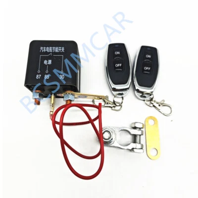 Car Battery Isolator Disconnect Switch Kill Master Relay Wireless Remote Control Foto 1 de 4