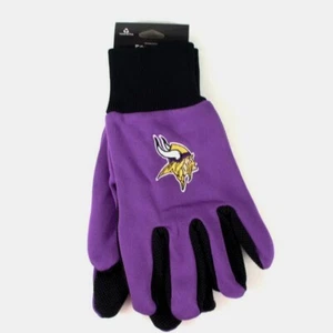 Minnesota Vikings Team NFL Adult Full Color Sport Utility Work Grip Gloves New - Picture 1 of 1