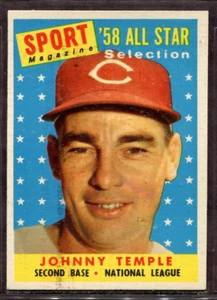 1958 Topps Set-Break #478 Johnny Temple AS NR-MINT *JAYSACE* - Picture 1 of 2