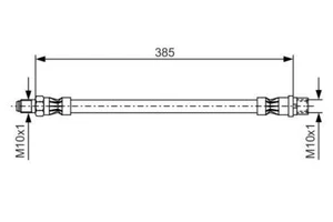 Bosch 1 987 476 439 Brake Hose Fits Mercedes-Benz E-Class E 50 AMG E 55 AMG - Picture 1 of 6