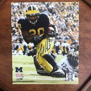 Mike Hart #20 Michigan Signed Official Licensed Collegiate Product PF00068785