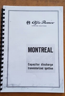 Alfa Romeo Dealer Book  Montreal Ignition 1971   Factory Specs - image 1 of 2