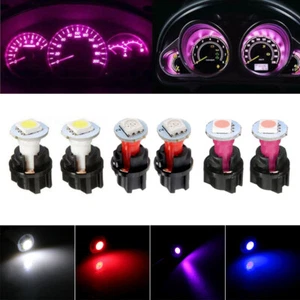 10pcs/Set T5 Car Instrument Panel Cluster LED Dash Light Bulbs W/ Twist Sockets - Picture 1 of 18