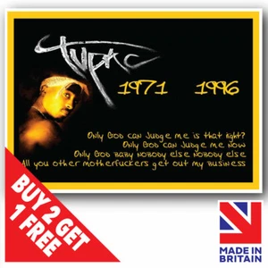 2Pac Tupac 2 Pac Rap Hip Hop Music Poster Art Print LARGE A3 A4 A5 LAMINATED 10 - Imagen 1 de 2