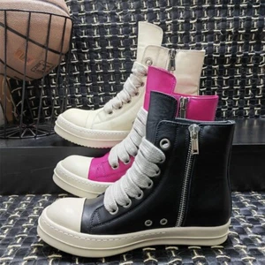 Rick High-top zapatos de tabla informales con cordones botas cortas para mujer - Imagen 1 de 31