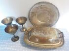 Vintage Silver-Plated and World Sliver Plated Serving Dishes 6 in lot