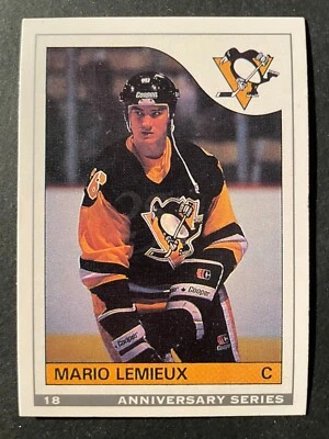 Mario LEMIEUX 1984-85 RC Anniversary Series OPC Bilingual #9 Pittsburgh Penguins - Image 1 of 2