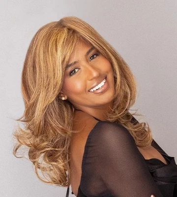 PELUCA CURVE APPEAL RAQUEL WELCH RL29/25 GOLDEN RUSSET - HeatOK - Encaje - Monoparte Foto 1 de 4