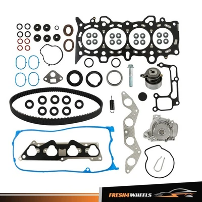 For Honda Civic 2001-2005 1.7L D17A1 Head Gasket Timing Belt Kit Water Pump Set - Image 1 of 4
