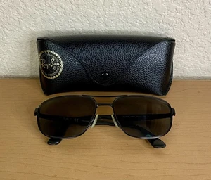 Ray-Ban RB3528 006/71 Sunglasses Black FRAMES ONLY 61-17 145 With Case - Picture 1 of 11