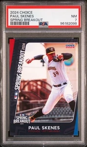 2024 Choice Spring Breakout Paul Skenes - PSA 7 - Rare, Pop 1 (only 1 higher)! - Picture 1 of 2