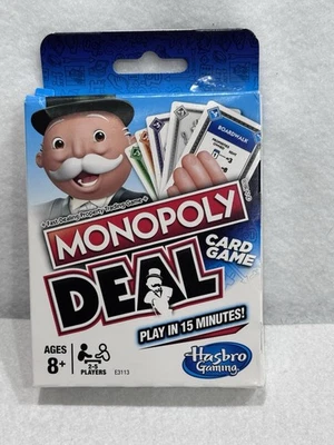 Genuine HASBRO Monopoly Deal Card Game New Fun Family Finance Learning Education - Image 1 of 3