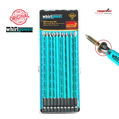 Whirlpower 10pc PH2 Phillips Screw Driver Power Bit No 2 bits 25 50 70 100 150mm - image 1 of 4