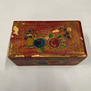 Joyero/Baratija pintado a mano con bisagras - Imagen 1 de 6