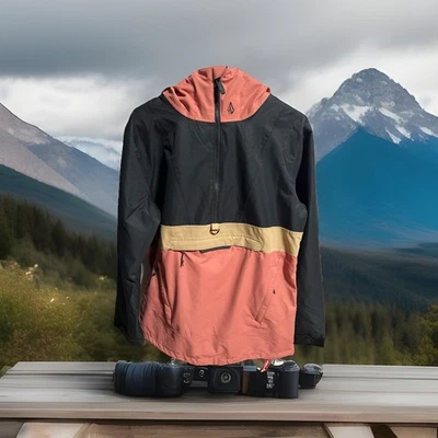 VOLCOM WOMENS ASHFIELD PULLOVER SNOWBOARD JACKET - EARTH PINK - 2024 - Image 1 of 4