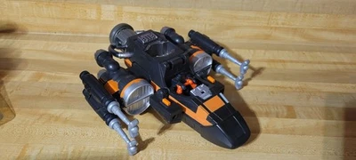 2015 Hasbro Fisher Price StarWars Imaginext Poe Dameron X-Wing Space Ship Figure - Image 1 of 4