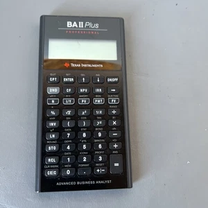 TI BA II Plus Taschenrechner Professional Advanced Business Analyst, ohne Deckel - Bild 1 von 3
