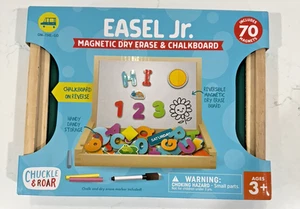 Chuckle & Roar Easel Jr. Magnetic /Dry Erase /Chalk Reversible Art Board NEW 3+ - Picture 1 of 4