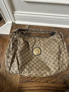 Authentic Gucci Monogram Crystal Canvas Hysteria Hobo Bag RARE ~ 197061 506631 - Picture 1 of 14
