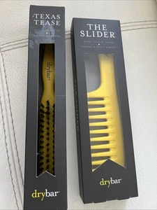 DRYBAR Texas Tease Teasing Brush Tapered Handle Boar and The Slider Set Combo - Picture 1 of 3