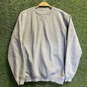 Carhartt Original Fit Gray Crewneck Pullover Workwear Sweatshirt Men's M - Picture 1 of 5