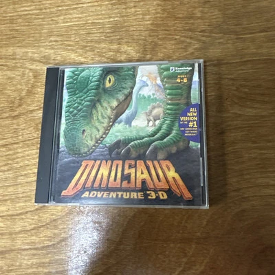 Dinosaur Adventure 3-D (PC, 1993) CD-Rom Ages 4-8 Knowledge Adventure GOOD - Image 1 of 4
