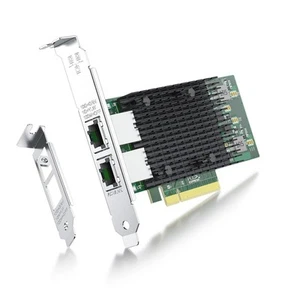 10Gb Network Card Intel X540-T2 PCIE NIC Ethernet Card, Dual RJ45 Port, Intel... - Picture 1 of 9