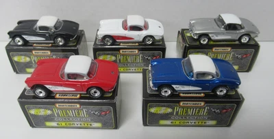 Lot of 5 1989 Matchbox Premiere 1961 Corvette - 5 Different Colors - Image 1 of 4