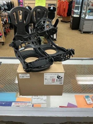 Rossignol Battle Snowboard Men's Bindings Size M/L Black / White