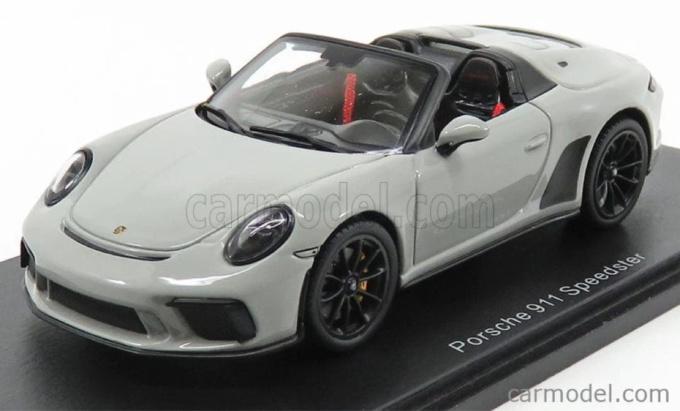 Porsche 911 Speedster 1/43 grigio modello auto cintura di sicurezza interna... - Immagine 1 di 4