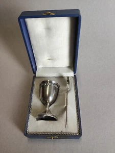 Portauovo argento 800 con cucchiaio regalo battesimo vero argento regalo Barbara Orsetto - Foto 1 di 13