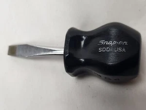 Snap On SSD1  1" Black Handle 3/8" Slotted Flat Tip Screwdriver - Picture 1 of 3