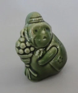 #28 Japanese Good Luck Oriental Zodiac Ceramic Toothpick Holder 7.5cmSARU Monkey - Picture 1 of 8